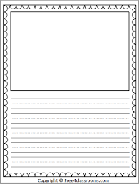 Teaching writing to young students is much easier when there are ruled lines. Free Primary Lined Writing Paper With Drawing Art Box Free4classrooms