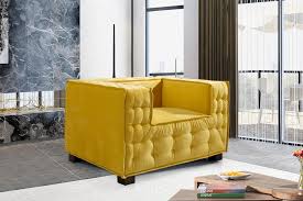 Bryant Modern Yellow Velvet Club Chair