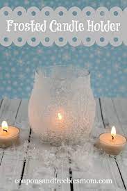 Diy Frosted Candle Holder S And
