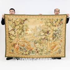 antique french aubusson tapestry wool