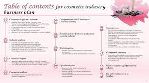 cosmetic industry business plan