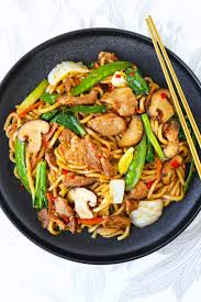 shanghai style fried noodles that