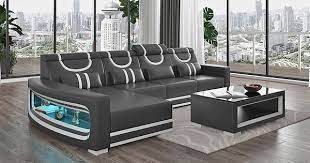 Luca Modern L Shape Sectional With Led