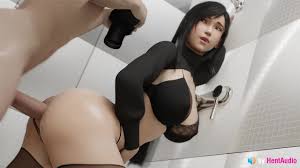 Tifa Analy Creampied in Bathroom (with sound) 