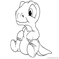 Free raptor lineart by basiliskzero on deviantart line. Baby Dinosaur Coloring Pages Baby Dinosaur Baby Printable Coloring4free Coloring4free Com