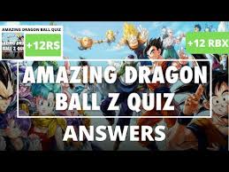 We would like to show you a description here but the site won't allow us. Amazing Dragon Ball Z Quiz Answers Bequizzed Youtube