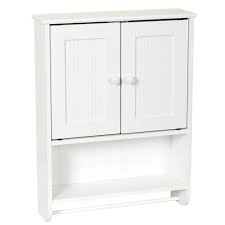 white bathroom wall cabinet