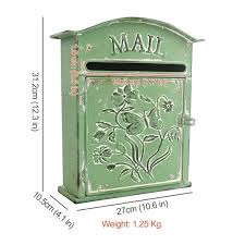 Box Metal Mailbox Wall Mount