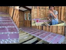 outdoor shed work floor insulation