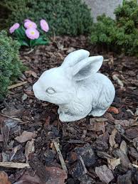 Baby Rabbit Concrete Statue Little Hare