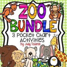 Zoo Bundle 3 Pocket Chart Activities