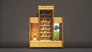 minecraft bookshelf design ideas