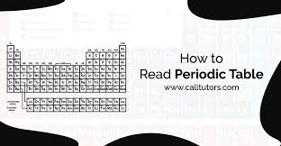 how to read periodic table how to read