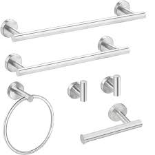 Stainless Steel Bathroom Towel Rack Set