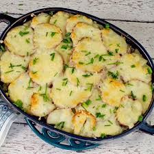 potato and ground beef cerole with