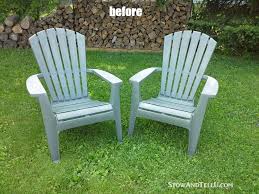 Spray Paint And Plastic Lawn Chairs