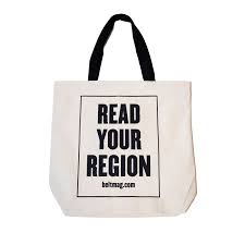 read your region tote bag belt magazine