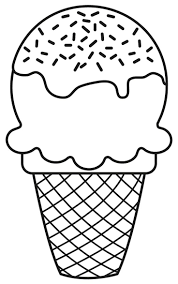 Ice cream with a cherry on it. Ice Cream Coloring Pages 100 Images Free Printable