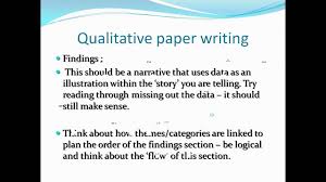 In this paper, qualitative research methods and their potential offer to psychology is the main matter of interest. Hayter Mark Writing Qualitative Research Papers For International Peer Review Journals Youtube