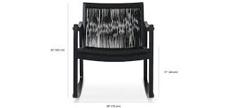 damme black rocking chair must