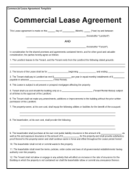 Commercial lease agreements are much more complicated than the residential leases as the terms and conditions are negotiable and flexible. 26 Free Commercial Lease Agreement Templates á… Templatelab