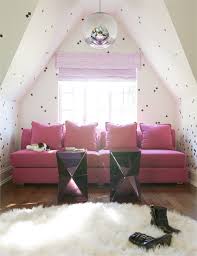 Hot Pink Couch Contemporary Girl S Room