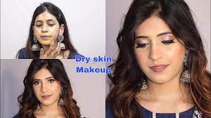 dry skin makeup tutorial glowing