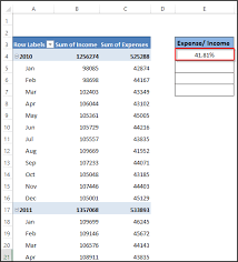 reference pivot table data in excel