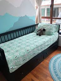 hemnes bed and 2 mattresses from ikea