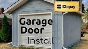 single garage door install clopay