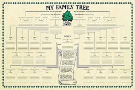 Family Tree Genealogy Chart Design 1