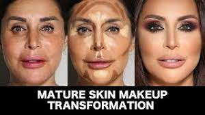 skin makeup transformation by