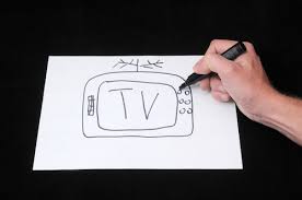 Image result for sketch front of tv