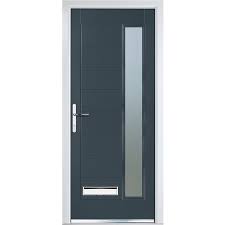 Crystal Composite Door Long Glass Right