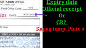 registration expiry date official
