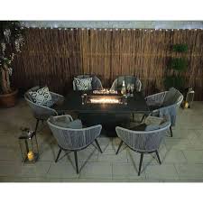 Fire Pit Table Dining Set