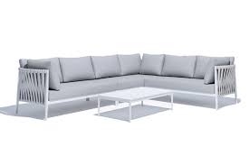 Red 4 Piece Corner Sofa Set