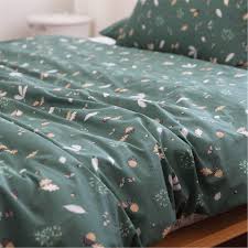 Past Forests Green Bedding Sets