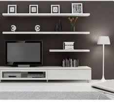 Tv Cabinet And Floating Shelves