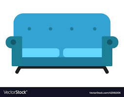 Blue Sofa Icon Living Room Classic