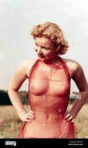 Menschen, nackt, Frau mit transparentem Kleid, halbe Länge, 1950er Jahre  Stockfotografie - Alamy