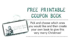 Create Your Own Coupon Template Free Printable Book For