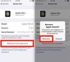 remove a device from an icloud account