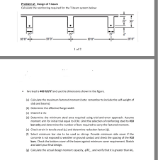 design of t beam calculate