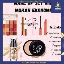 kosmetik wajah wanita makeup set