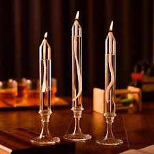Dechous 3pcs Glass Candle Oil Lamp