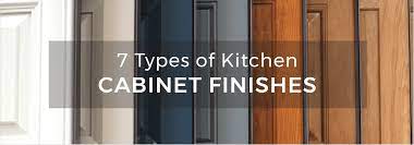 7 types of kitchen cabinet finishes