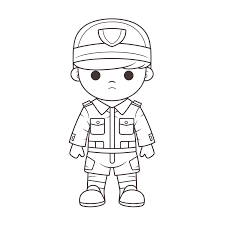 the solr of army coloring pages