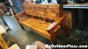 diy large outdoor bench myoutdoorplans