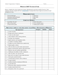 Management Evaluation Form Template Restaurant Manager Feedback Form